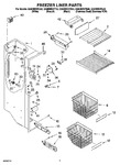 Diagram for 04 - Freezer Liner Parts