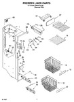 Diagram for 04 - Freezer Liner Parts