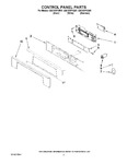 Diagram for 02 - Control Panel Parts