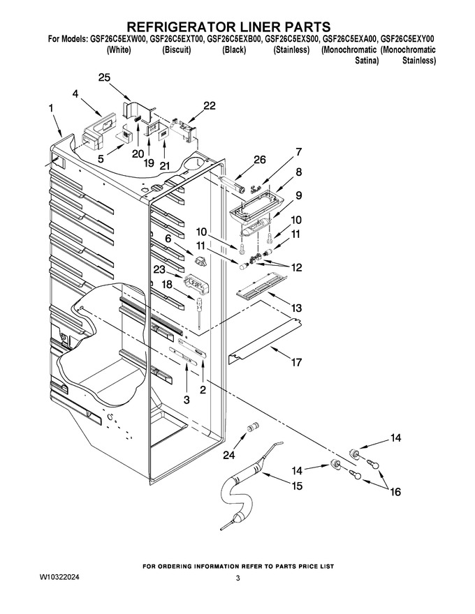 Diagram for GSF26C5EXS00