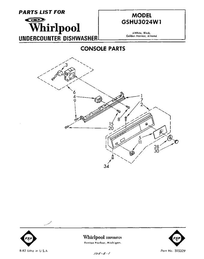 Diagram for GSHU3024W1