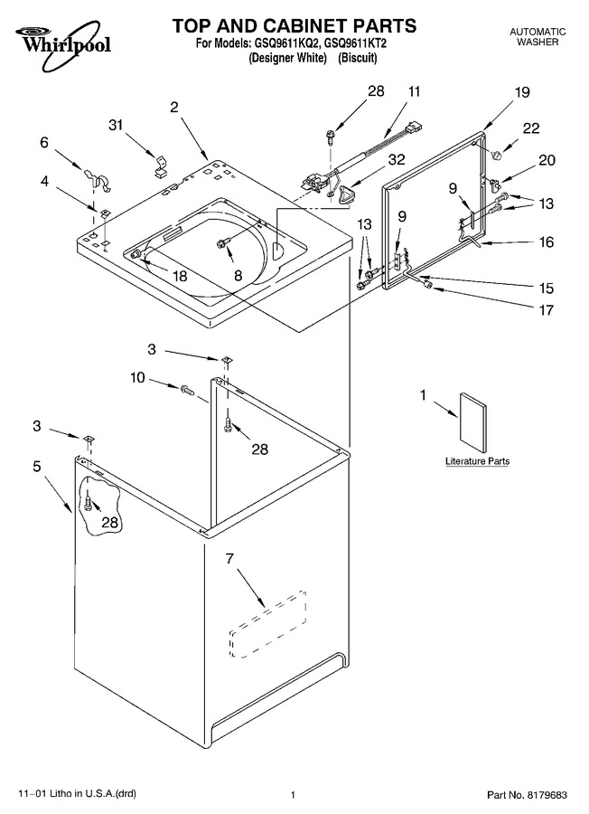 Diagram for GSQ9611KT2