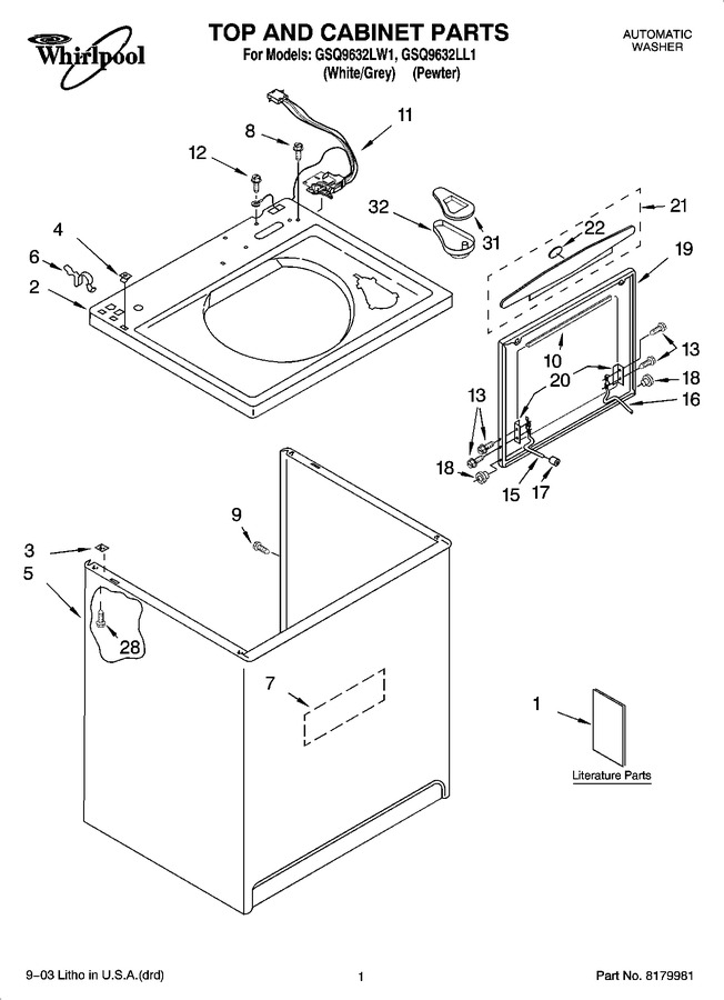 Diagram for GSQ9632LL1