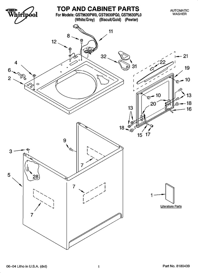 Diagram for GST9630PL0