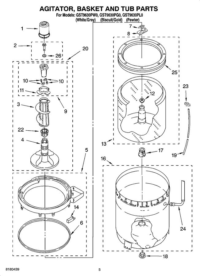 Diagram for GST9630PW0