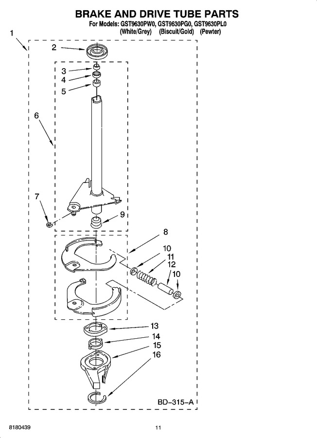 Diagram for GST9630PW0