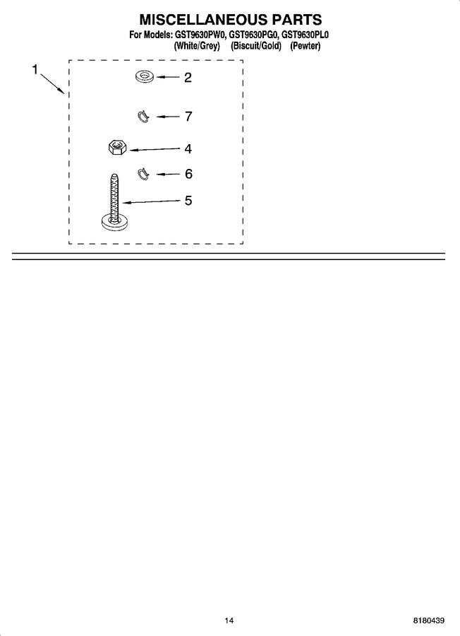 Diagram for GST9630PW0