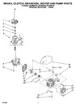 Diagram for 04 - Brake, Clutch, Gearcase, Motor And Pump Parts