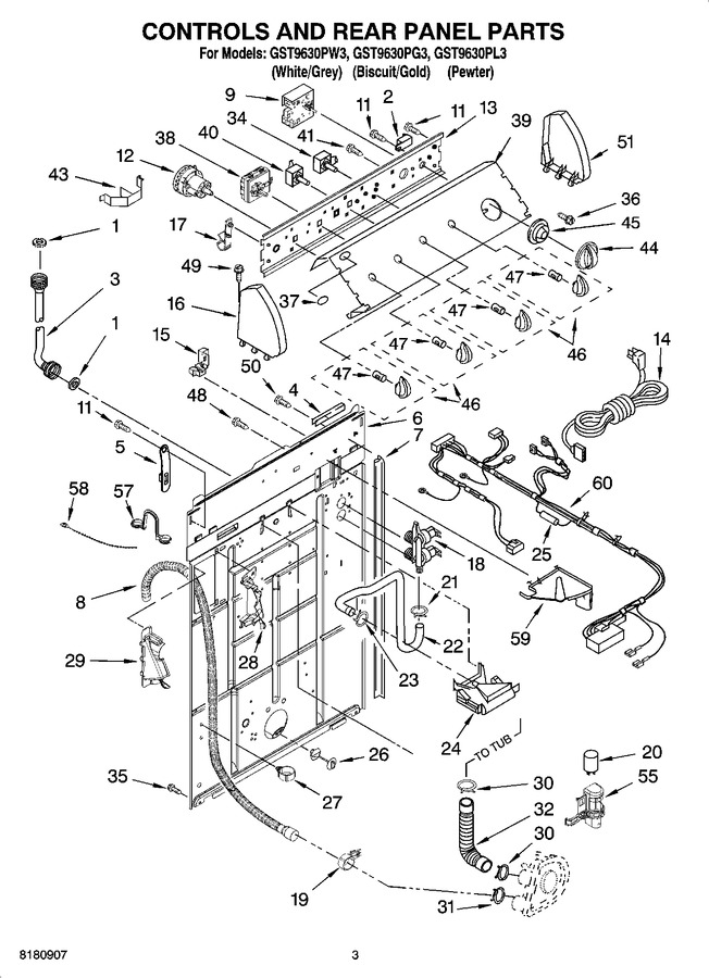 Diagram for GST9630PW3