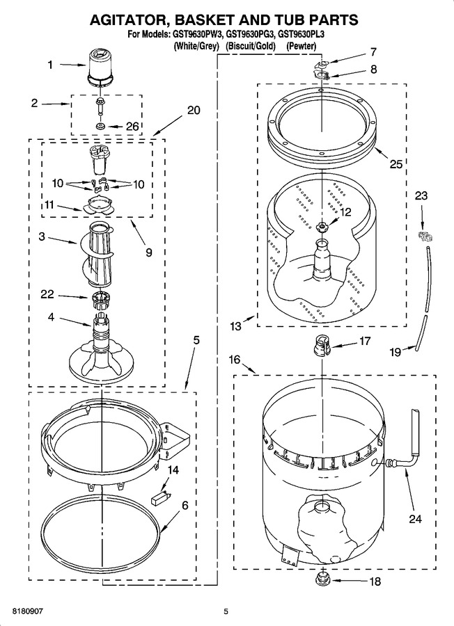 Diagram for GST9630PG3