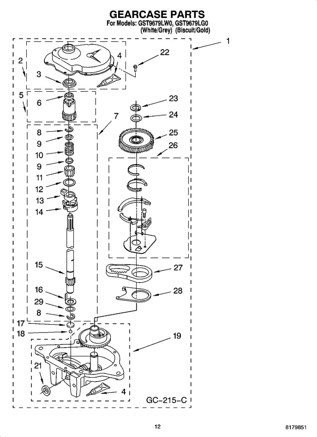 Diagram for GST9679LW0