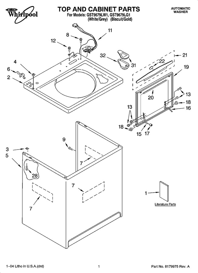 Diagram for GST9679LG1