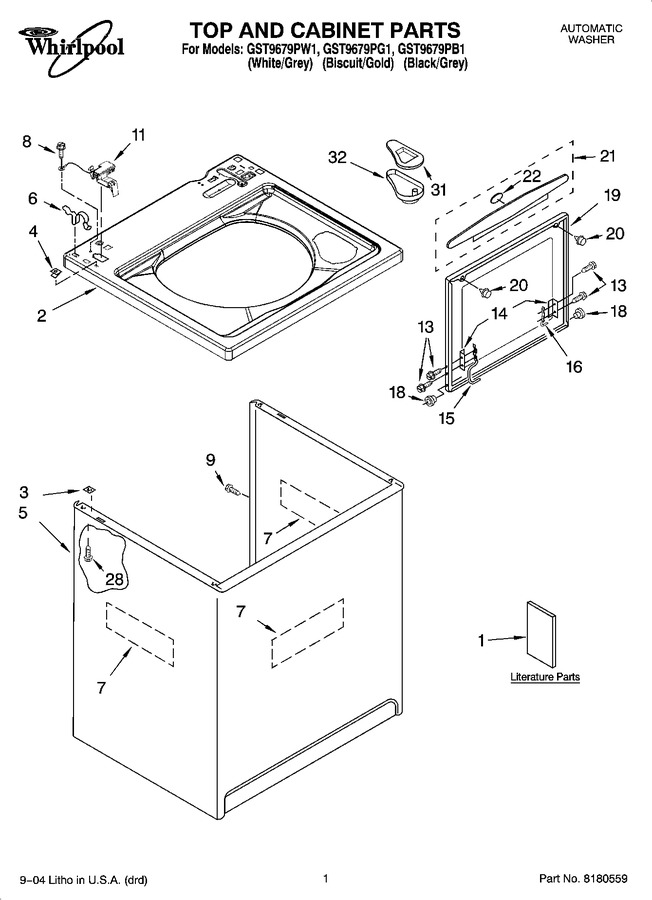 Diagram for GST9679PW1