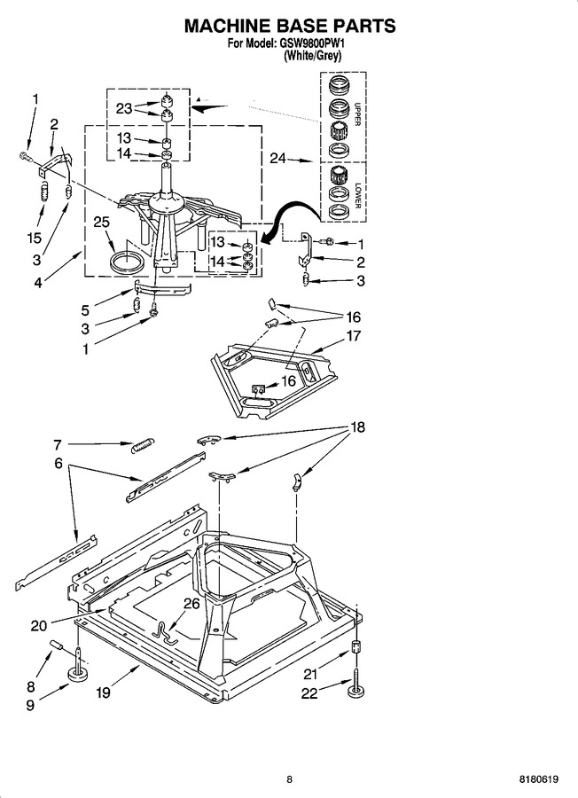 Diagram for GSW9800PW1