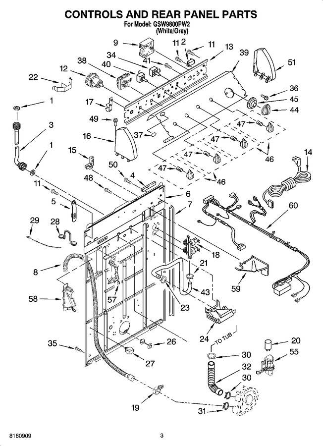 Diagram for GSW9800PW2