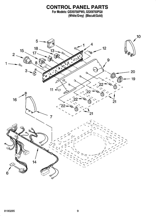 Diagram for GSX9750PG0