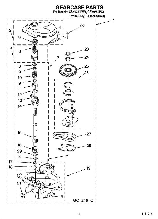 Diagram for GSX9750PG1