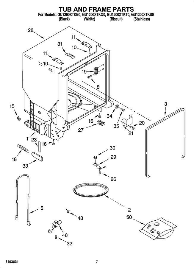 Diagram for GU1200XTKS0