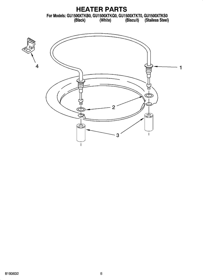 Diagram for GU1500XTKS0