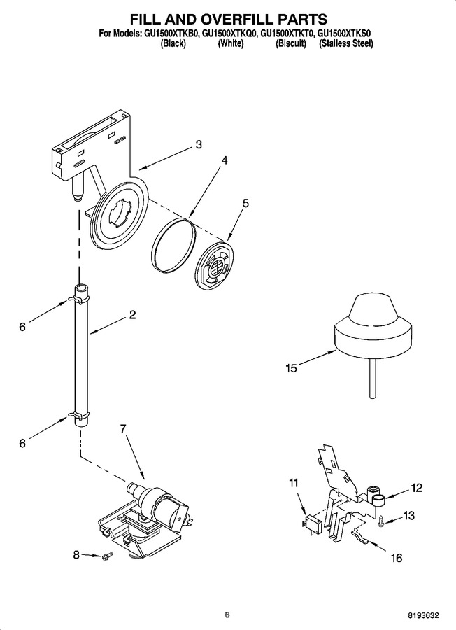 Diagram for GU1500XTKB0