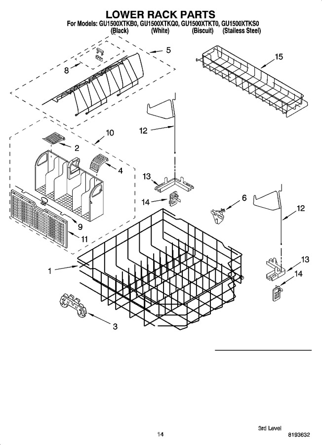 Diagram for GU1500XTKT0