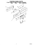 Diagram for 02 - Control Panel Parts