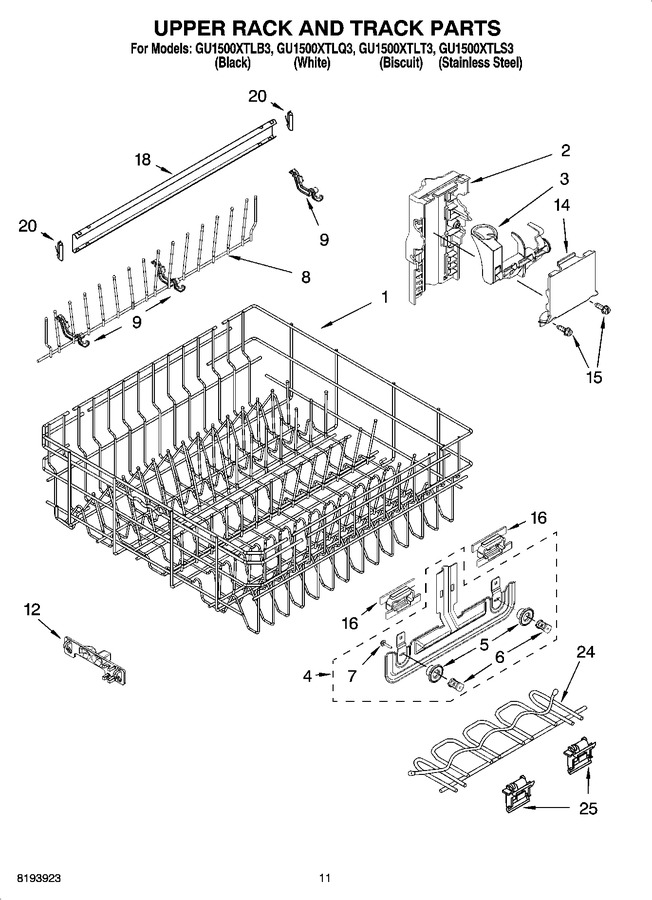 Diagram for GU1500XTLS3