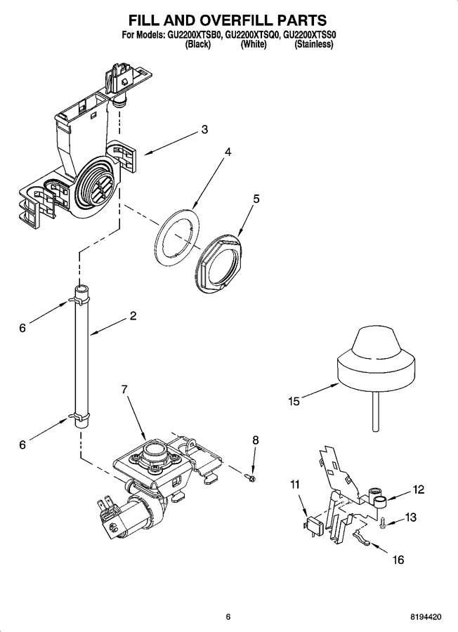 Diagram for GU2200XTSS0