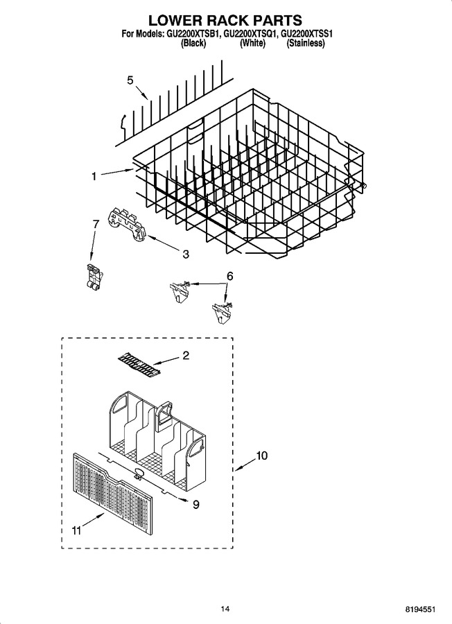 Diagram for GU2200XTSB1