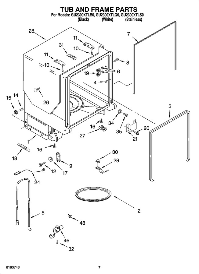 Diagram for GU2300XTLQ0