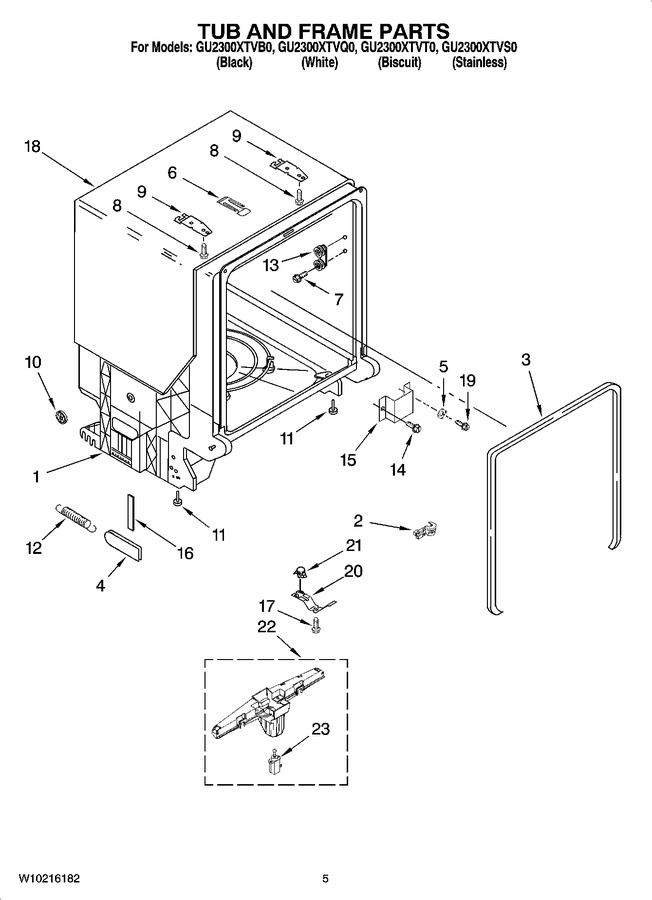 Diagram for GU2300XTVT0