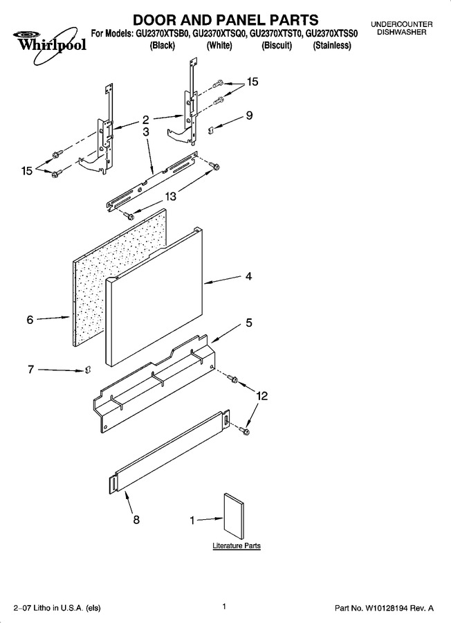 Diagram for GU2370XTST0