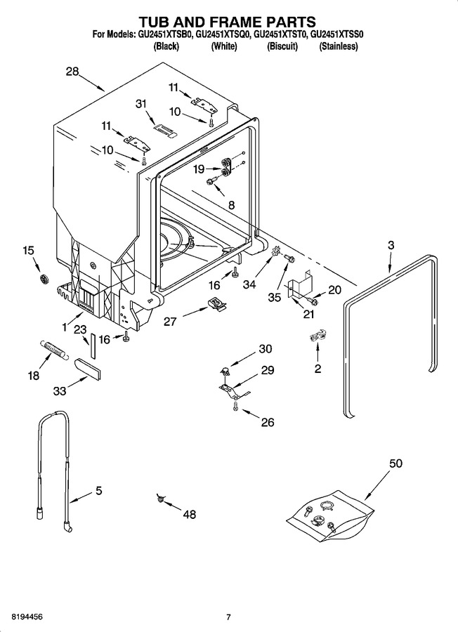 Diagram for GU2451XTSB0