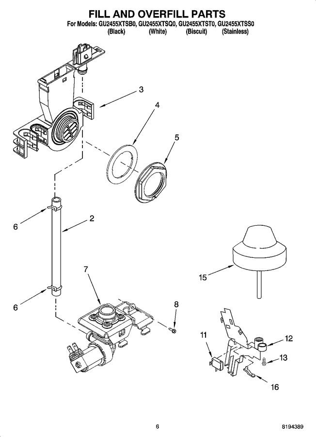 Diagram for GU2455XTSQ0