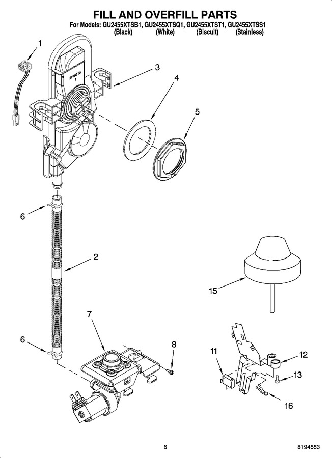 Diagram for GU2455XTSS1