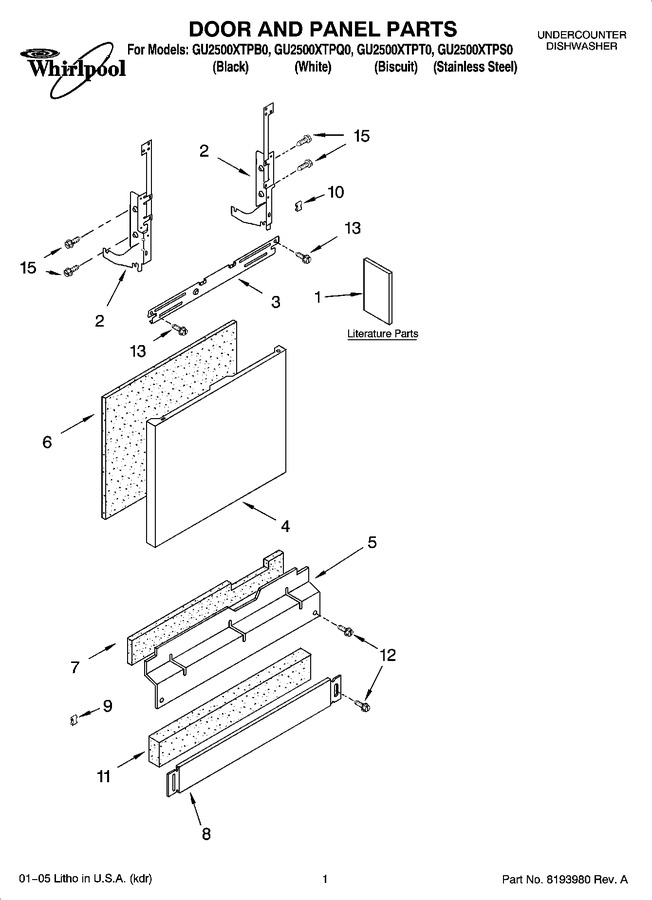 Diagram for GU2500XTPQ0