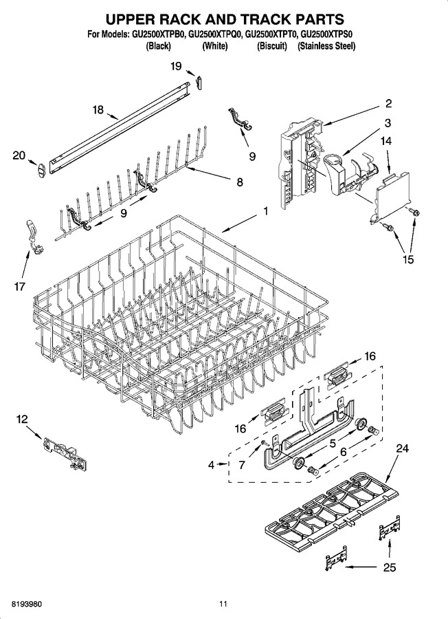 Diagram for GU2500XTPQ0