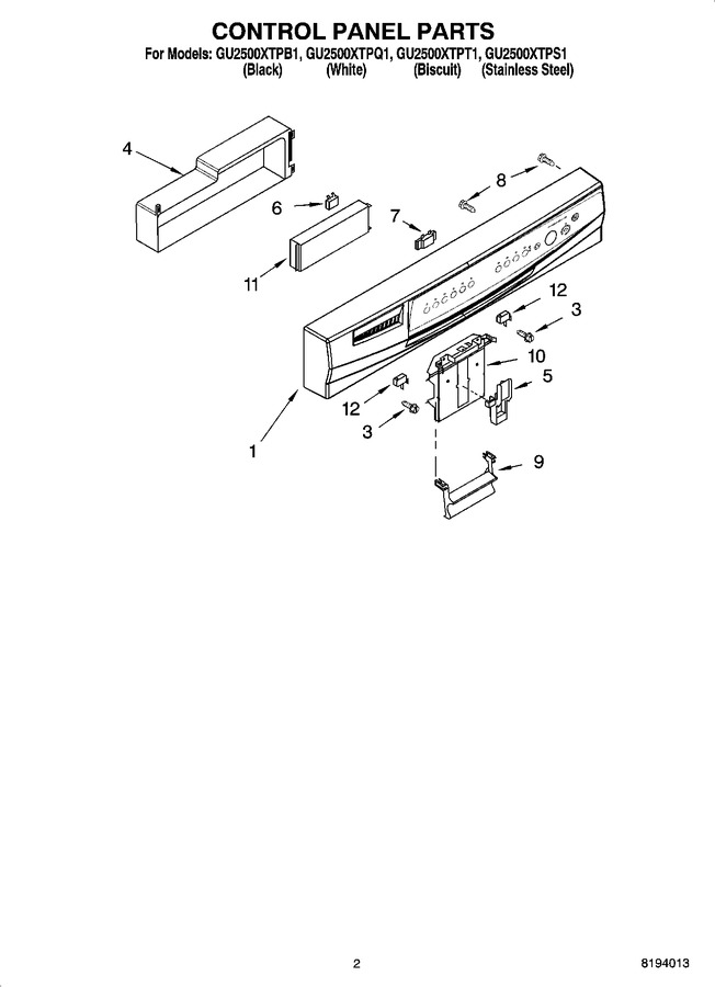 Diagram for GU2500XTPQ1