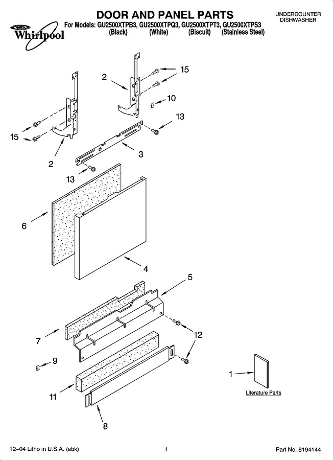 Diagram for GU2500XTPB3