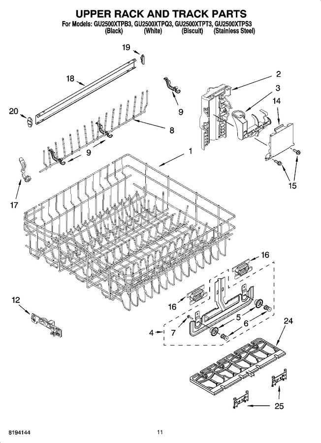 Diagram for GU2500XTPQ3