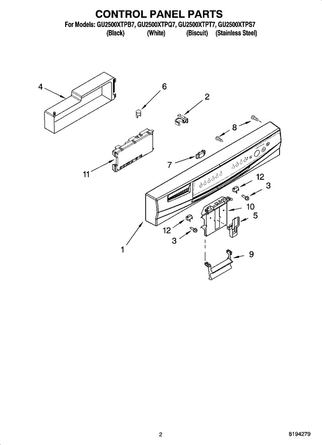 Diagram for GU2500XTPT7