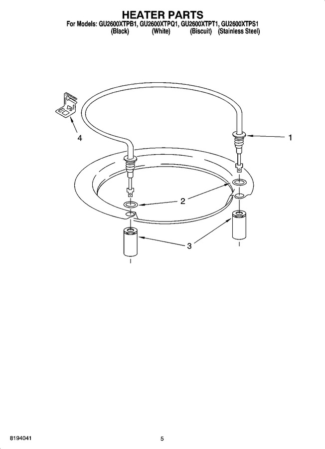 Diagram for GU2600XTPQ1