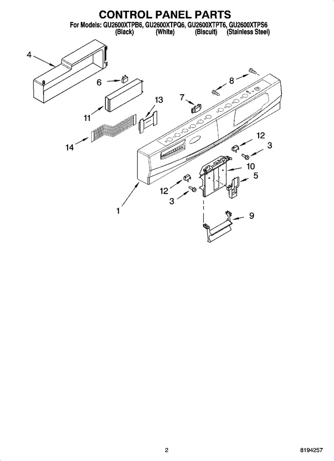 Diagram for GU2600XTPS6