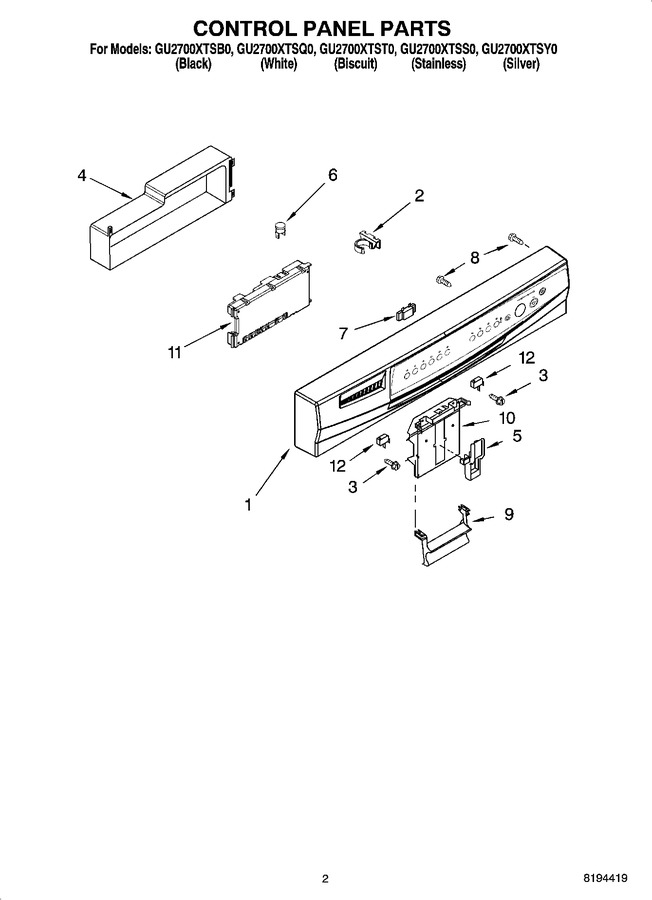 Diagram for GU2700XTSS0