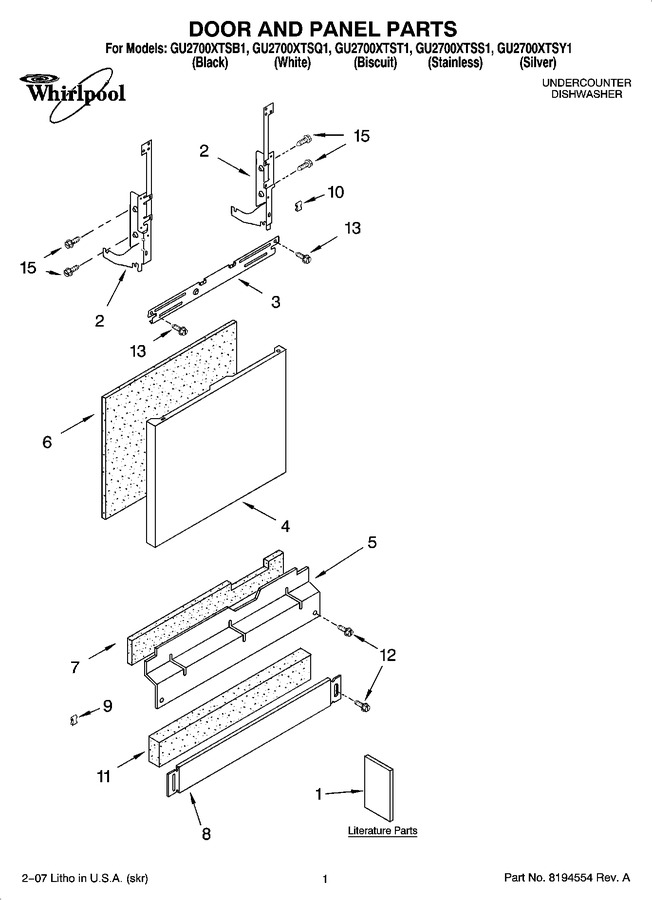 Diagram for GU2700XTSY1