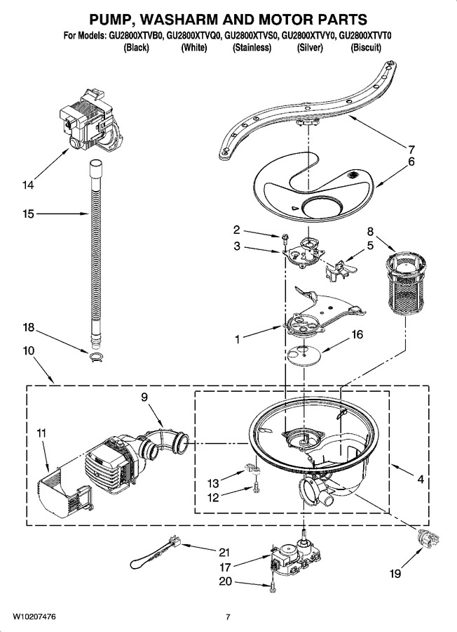 Diagram for GU2800XTVQ0