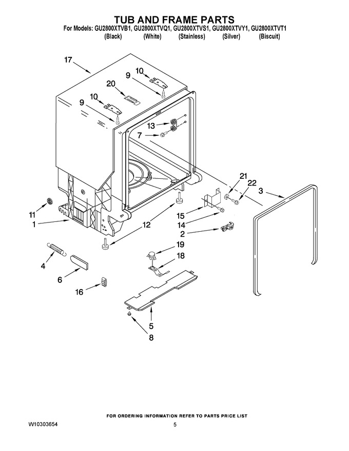 Diagram for GU2800XTVY1