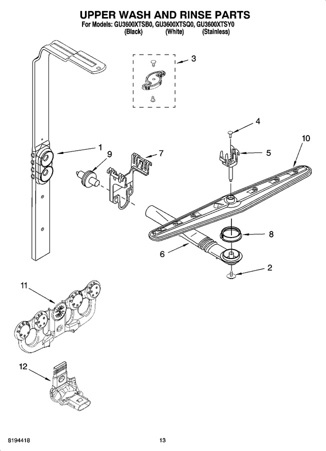 Diagram for GU3600XTSQ0