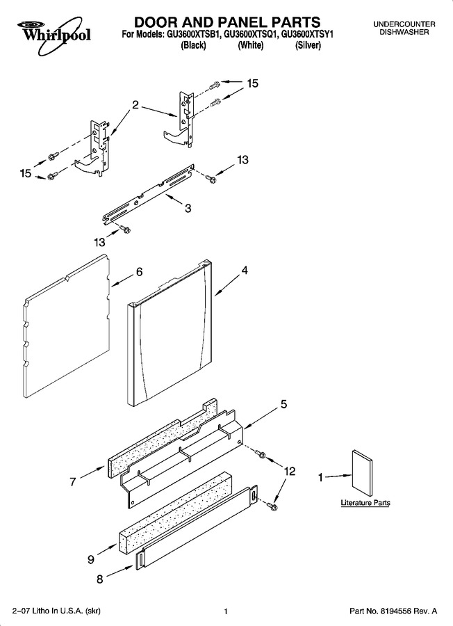 Diagram for GU3600XTSQ1