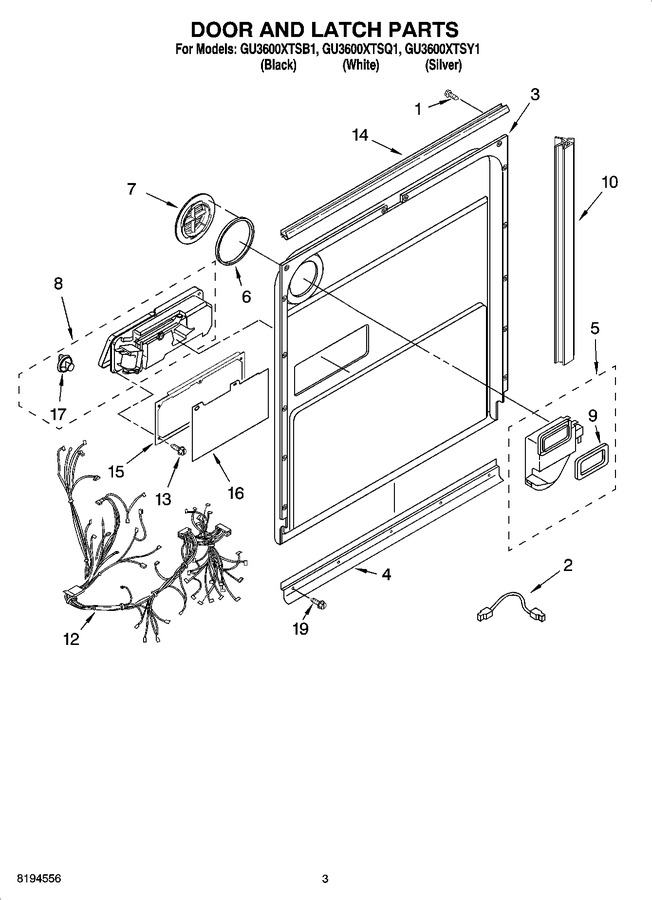 Diagram for GU3600XTSQ1